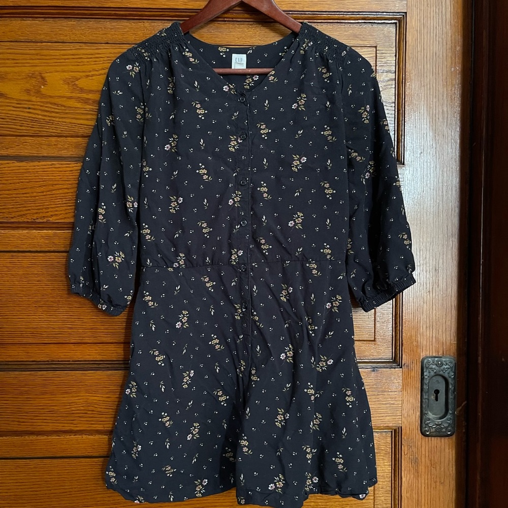 Adorable GAP Black Floral Kids Romper